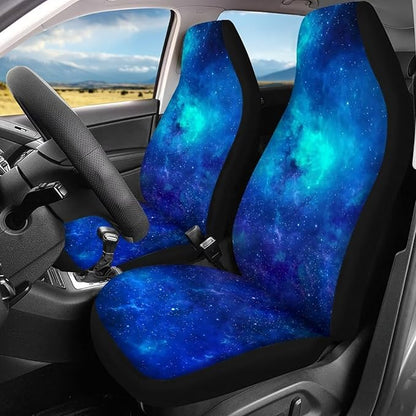 Galaxy Seat Covers for Cars Front and Rear 4 Pieces