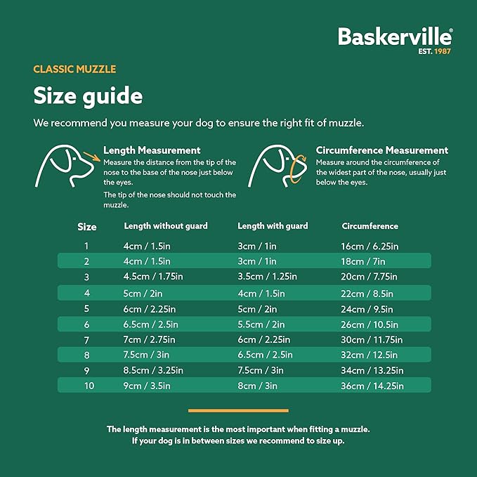The Company of Animals Baskerville Classic Basket Muzzle