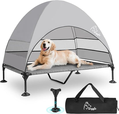 Upgraded Elevated Dog Bed with Canopy