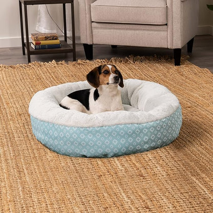 Furhaven 30" Round Donut Dog Bed for Medium/Small Dogs 45 lbs