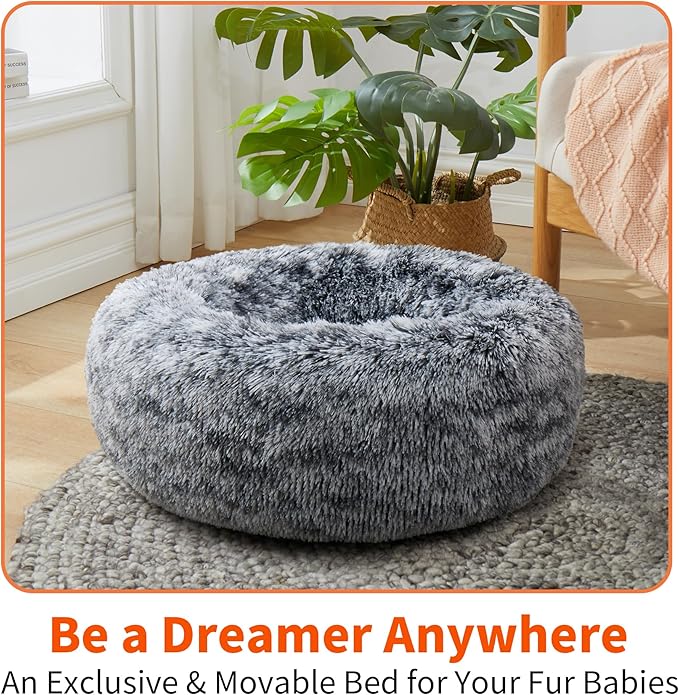 Round Pet Bed for Dogs and Cats 15.7''/40cm)