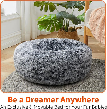 Round Pet Bed for Dogs and Cats 15.7''/40cm)