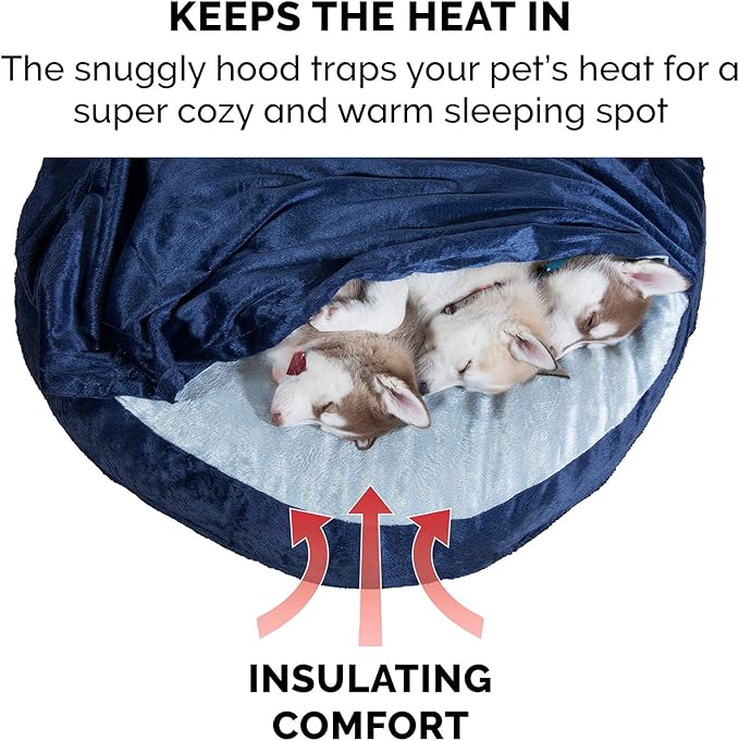 Furhaven 26" Round Memory Foam Dog Bed for Medium/Small Dogs w/ Removable Washable Cover 30 lbs 26-inch