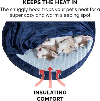 Furhaven 26" Round Memory Foam Dog Bed for Medium/Small Dogs w/ Removable Washable Cover 30 lbs 26-inch