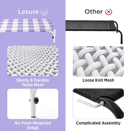 Lesure Elevated Raised Outdoor Dog Bed 41"