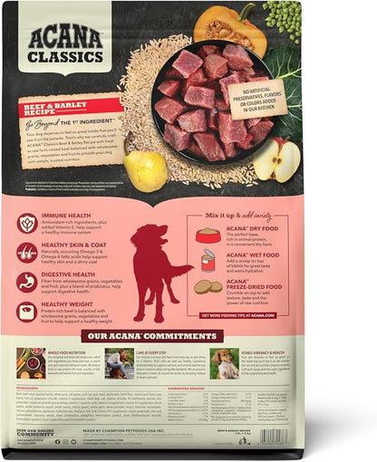 ACANA Classics Beef & Barley Recipe 4lb