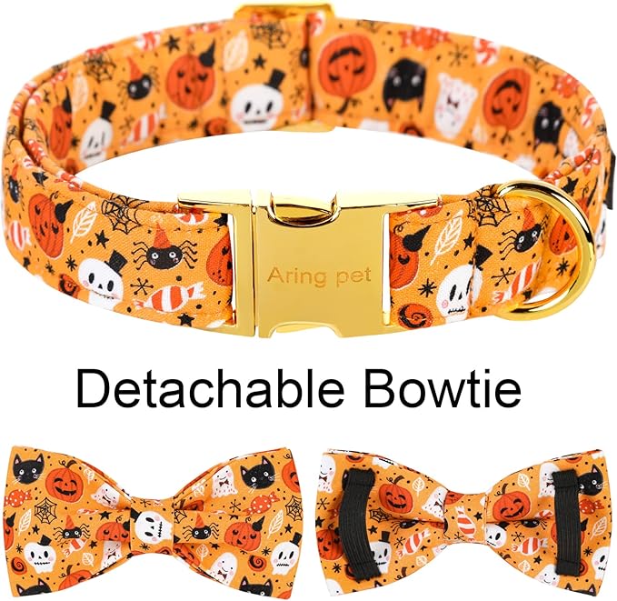 ARING PET Dog Collar with Bow-Halloween Dog Collar Bowtie