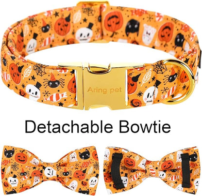 ARING PET Dog Collar with Bow-Halloween Dog Collar Bowtie