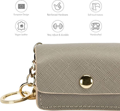 Leather Poop Bag Holder- Versatile Vegan Leather Waste Bag Holder for Dog Poop