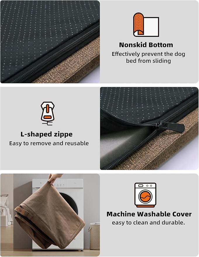 Sytopia Outdoor Dog Beds for Large Dogs with Detachable Blanket (36 x 27 in)