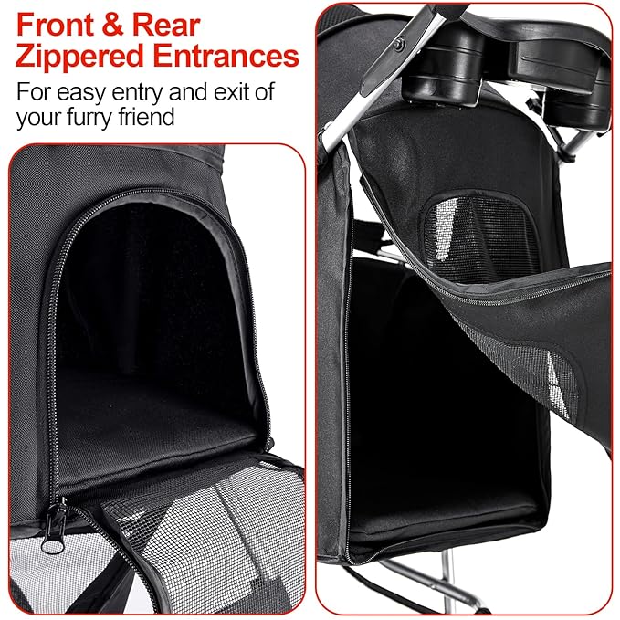 Pet Stroller 3 Wheel,