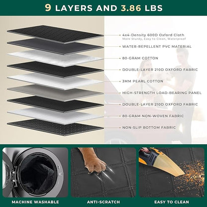 Dog Car Seat Cover for Back Seat 420 Pounds,Waterproof