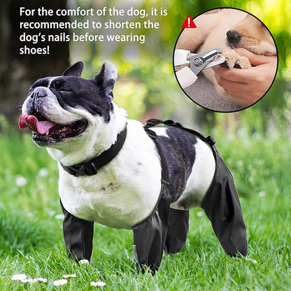 Dog Suspender Boots Waterproof Dog Shoes for Small Medium Dogs