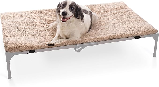 K&H Pet Products Original Dog Cot Microfleece Pad for Outdoor Raised Dog Bed 50 X 32 Inches