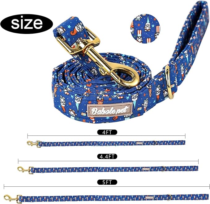 4th of July Dog Leash Durable Handmade Dog 135cm