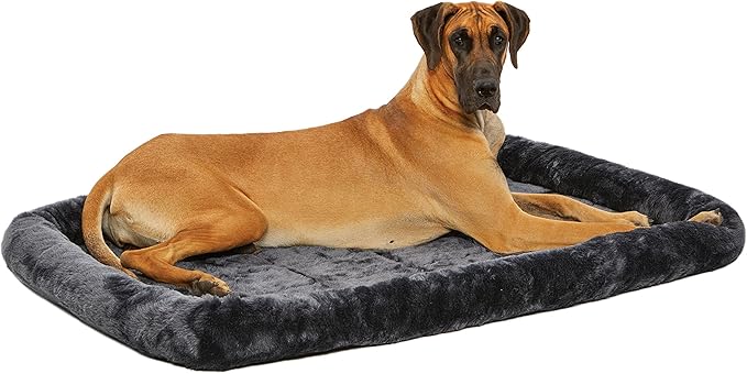 MidWest Homes for Pets 54L-Inch Gray Dog Bed or Cat Bed w/ Comfortable Bolster 54-Inch Dog