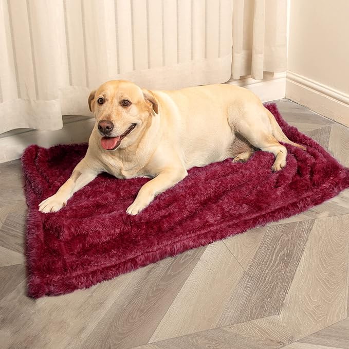 MACEVIA Fluffy Fleece Dog Blankets (29x40 Inch,