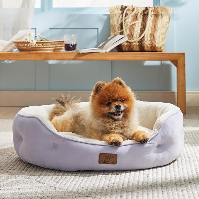 Bedsure Dog Beds for Small Dogs 25 Inches,
