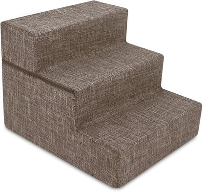 Best Pet Supplies Foldable Foam Pet Steps for Small Dogs and Cats 3-Step