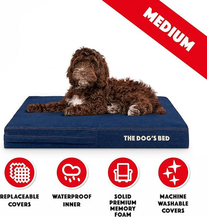 The Dog’s Bed Orthopedic Memory Foam Dog Bed 34x22, Pain