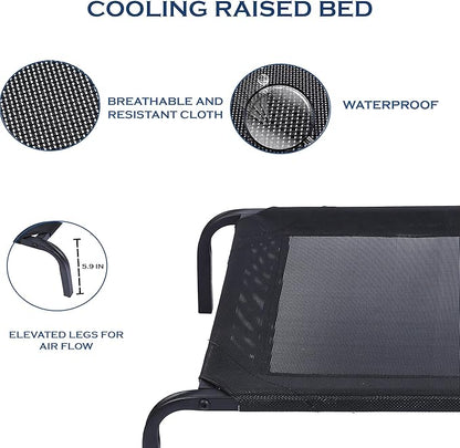 Elevated Dog Bed 35.4x23.6 x 5.9in, Portable