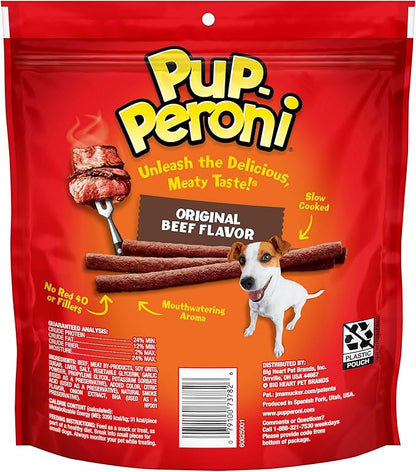 Pup-Peroni Dog Treats, Original Beef Flavor, 8.2 Ounce (Pack of 6), Made with Real Beef