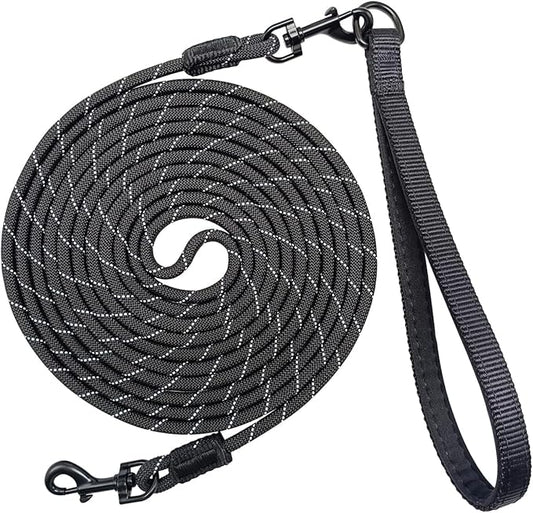 Long Leash for Small Dogs 8FT/12FT/20FT/30FT/50FT/65FT/75FT/100FT Reflective