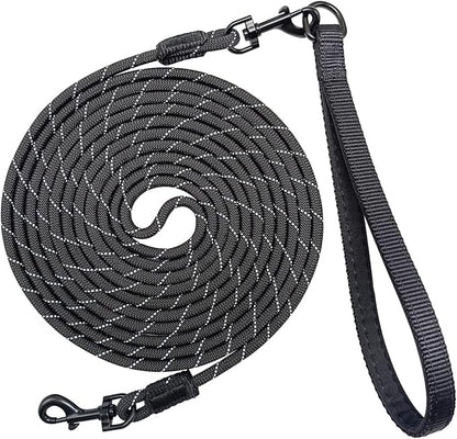 Long Leash for Small Dogs 8FT/12FT/20FT/30FT/50FT/65FT/75FT/100FT Reflective