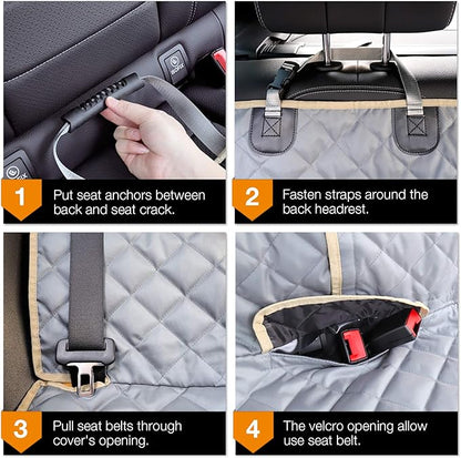 iBuddy Bench Dog Car Seat Cover for Car/SUV/Small Truck