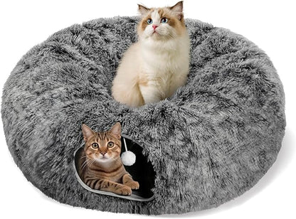 Cat Tunnel Bed for Indoor Cats