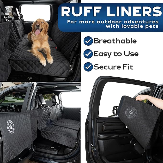 Medium Dog Back Seat Extender for Dogs and Door Protection for Cars
