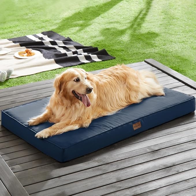 BFPETHOME Outdoor Dog Beds for Large Dogs (47 x 29 in,