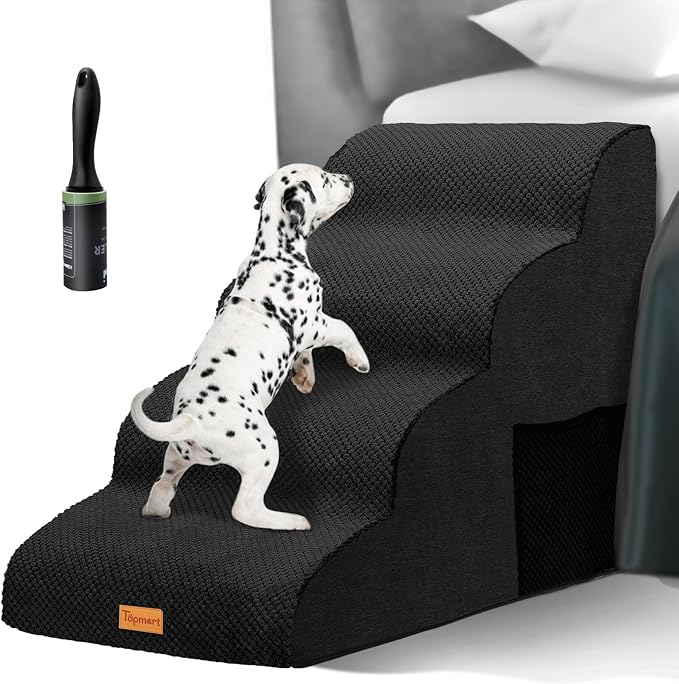 Topmart High Density Foam Dog Steps 4 Tiers