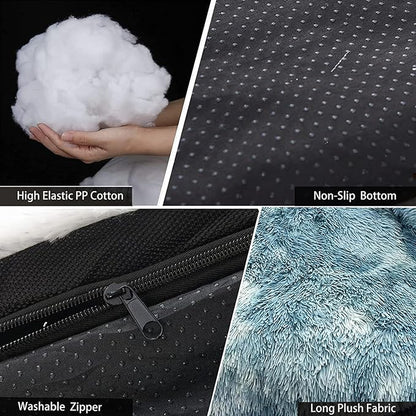 Calming Dogs/Cats Bed Fluffy Plush Dogs/Cats Mat for Furniture Protector with Waterproof Lining