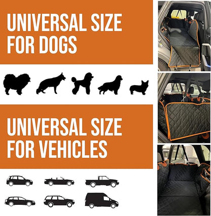 ASHLEY MADDEN Dog Car Seat Cover for Back Seat 100% Waterproof