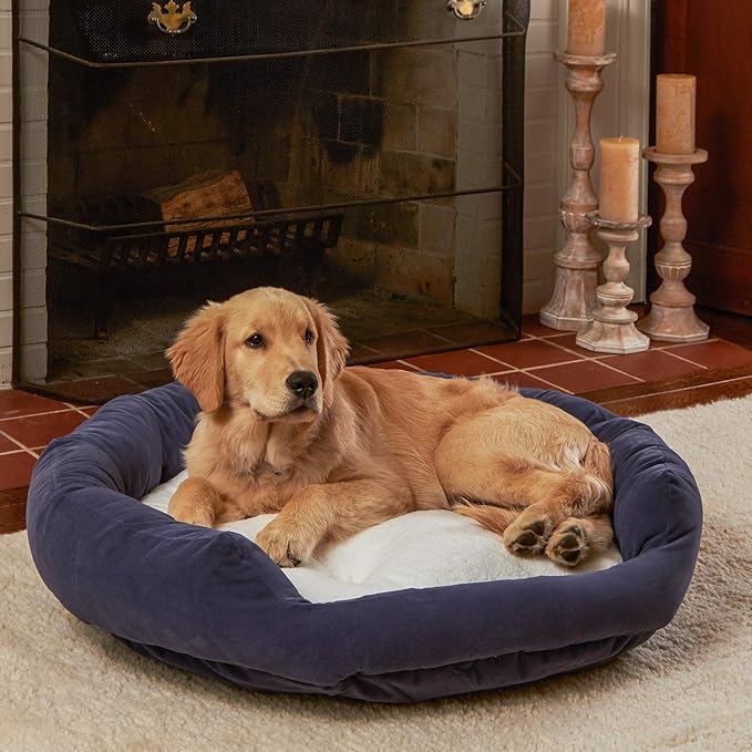 Maddie Donut Dog Bed with Removable Center Pillow (32" x 32")
