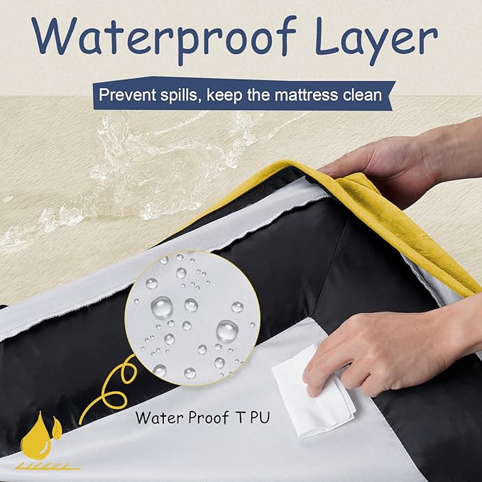 Orthopedic Washable Large Dog Bed: Large Dog Bed Bolster Waterproof