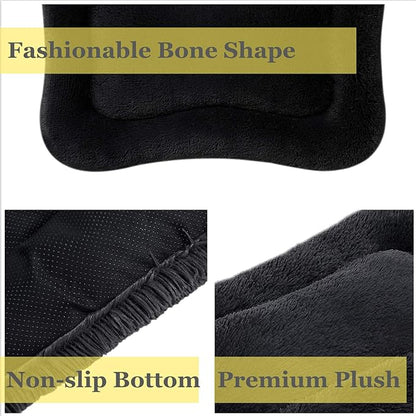 Coohom Deluxe Plush Dog Bed Pet Cushion Crate Mat