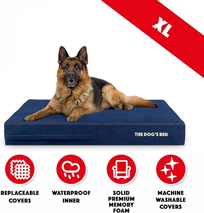 The Dog’s Bed Orthopedic Memory Foam Dog Bed 46x28, Pain