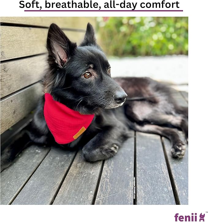 Premium Cotton Dog Bandanas 2 Pack