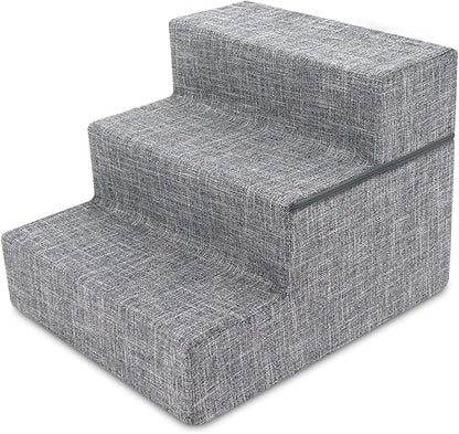 Best Pet Supplies Foldable Foam Pet Steps for Small Pets 3-Step