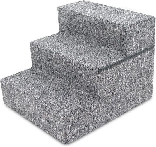 Best Pet Supplies Foldable Foam Pet Steps for Small Pets 3-Step