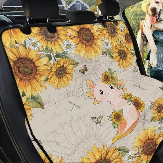 AFPANQZ Sunflower Azolotl Dog Cat Seat Cover