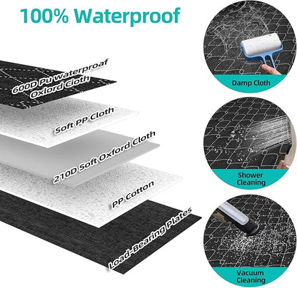 Back Seat Extender for Dogs Hard Bottom Dog 100% Waterproof