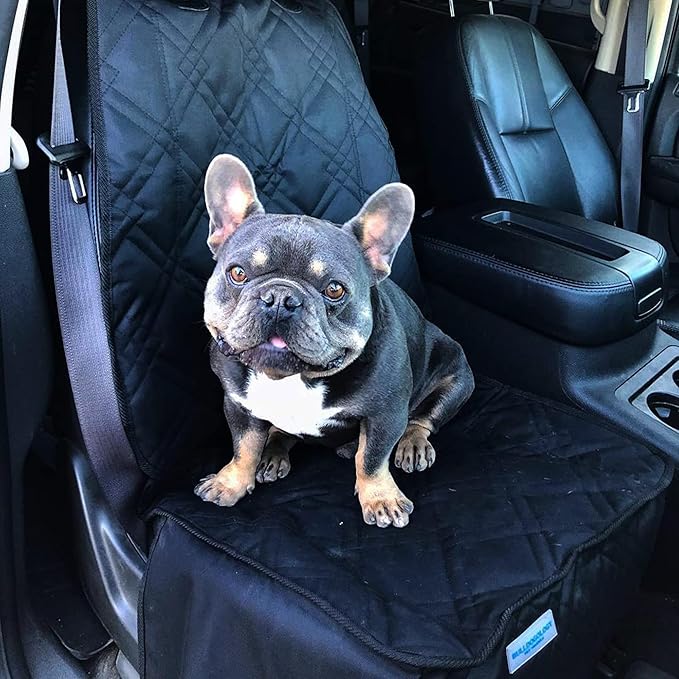 Bulldogology Front Car Seat Covers for Dogs 100% Waterproof