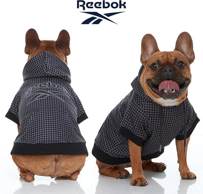 Reebok Dog Hoodie – Fleece Dog Sweater with Leash Hole