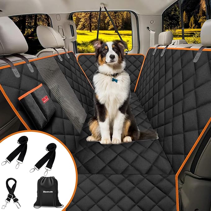 TantivyBo Dog Car Seat Cover 600D Durable 100% Waterproof
