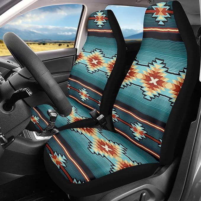 Aztec Southest Stripe Car Seat Covers for Women Men