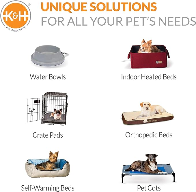 K&H Pet Products Elevated Cooling Outdoor Dog Bed 50 X 32 Inches