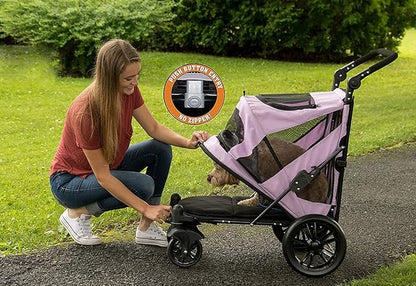 Pet Gear NO-Zip Pet Stroller with Dual Entry 1 Model, 4 Colors
